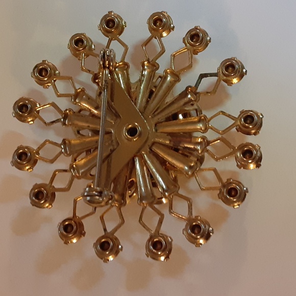 Elegant Aqua Blue Brooch - Picture 9 of 9